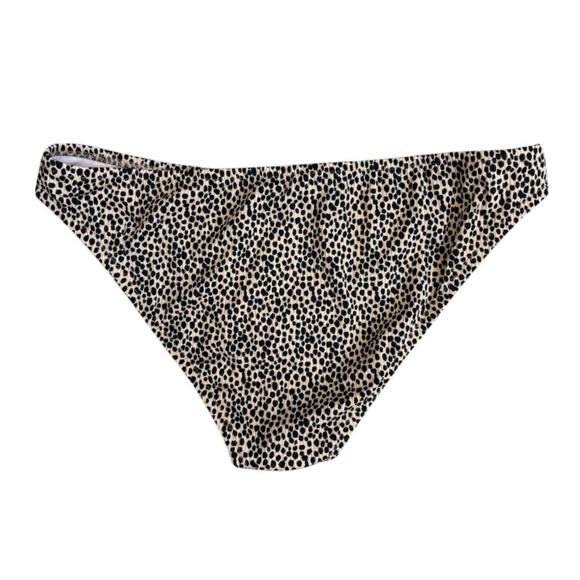 Shade and Shore Leopard Print Bikini Bottoms Large - Picture 2 of 3